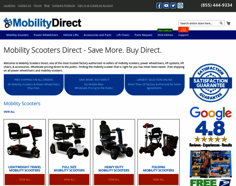 Mobilityscootersdirect.com thumbnail