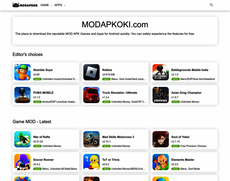 Modapkoki.com thumbnail Modapkoki.com thumbnail