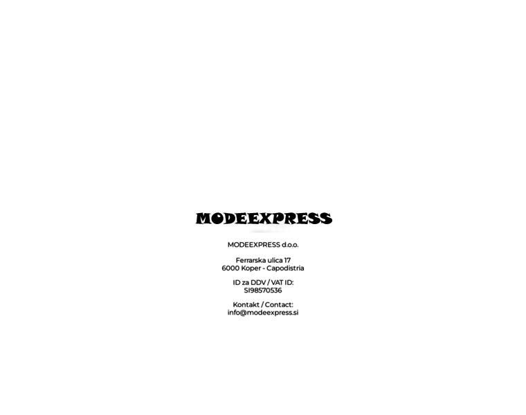 Modeexpress.si thumbnail