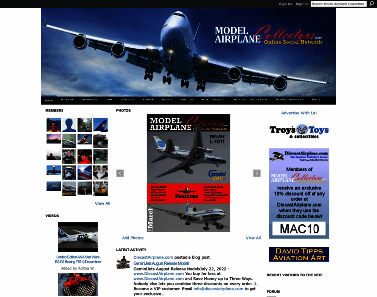 Modelairplanecollectors.com thumbnail