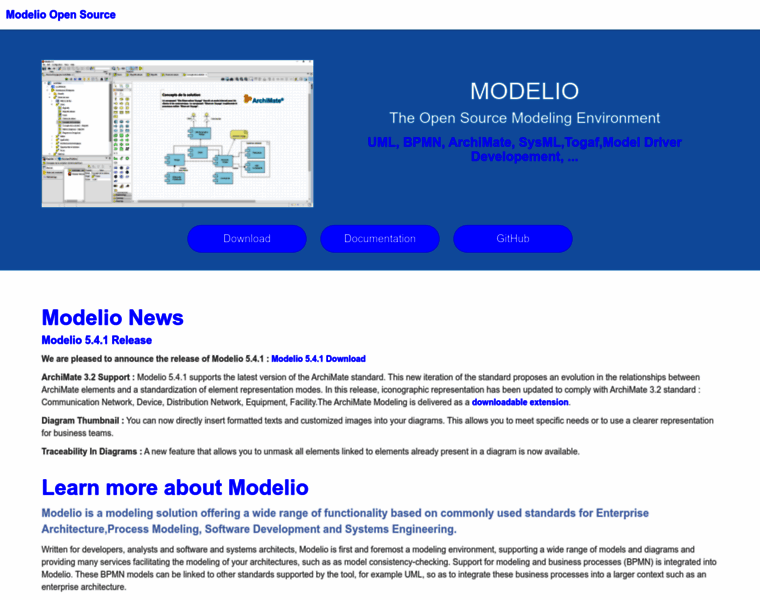 Modelio.org thumbnail