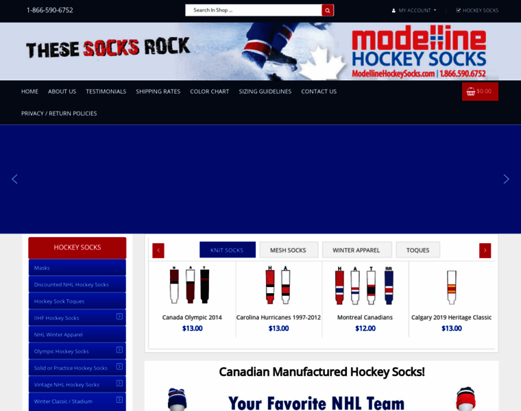 Modellinehockeysocks.com thumbnail