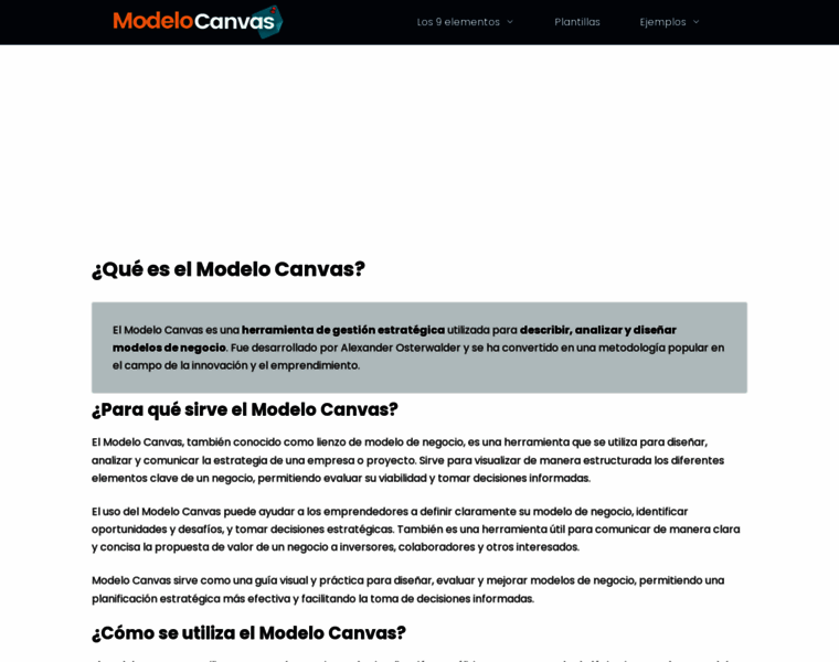 modelo-canvas.com at WI. ¿Qué es el Modelo Canvas?【 Guía Completa 2025