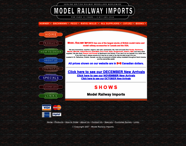 Modelrailwayimports.com thumbnail