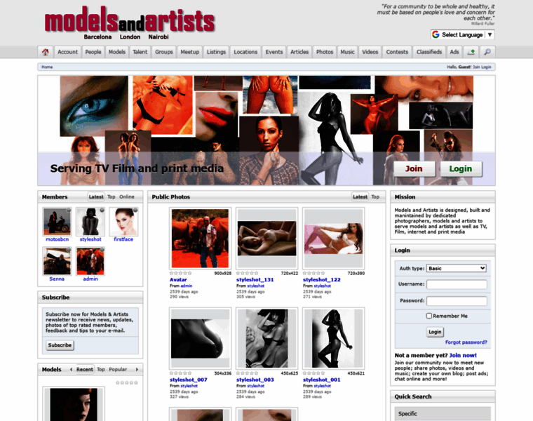 Modelsandartists.com thumbnail