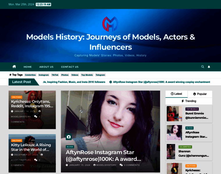Modelshistory.com thumbnail