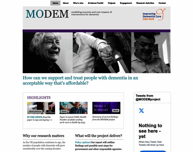 Modem-dementia.org.uk thumbnail