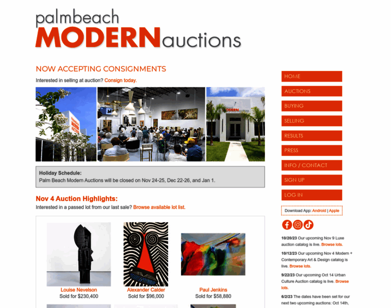Modernauctions.com thumbnail