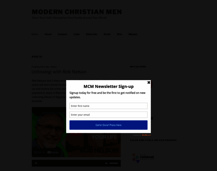 Modernchristianmen.com thumbnail