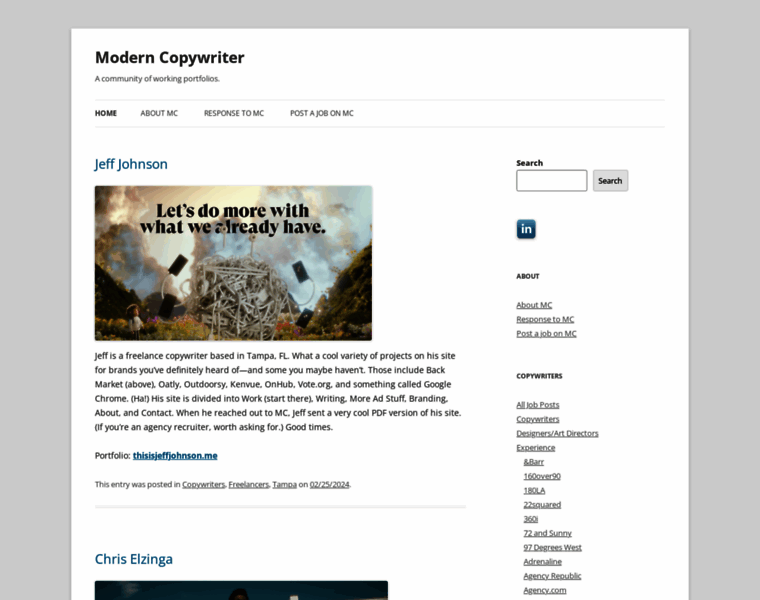 Moderncopywriter.com thumbnail