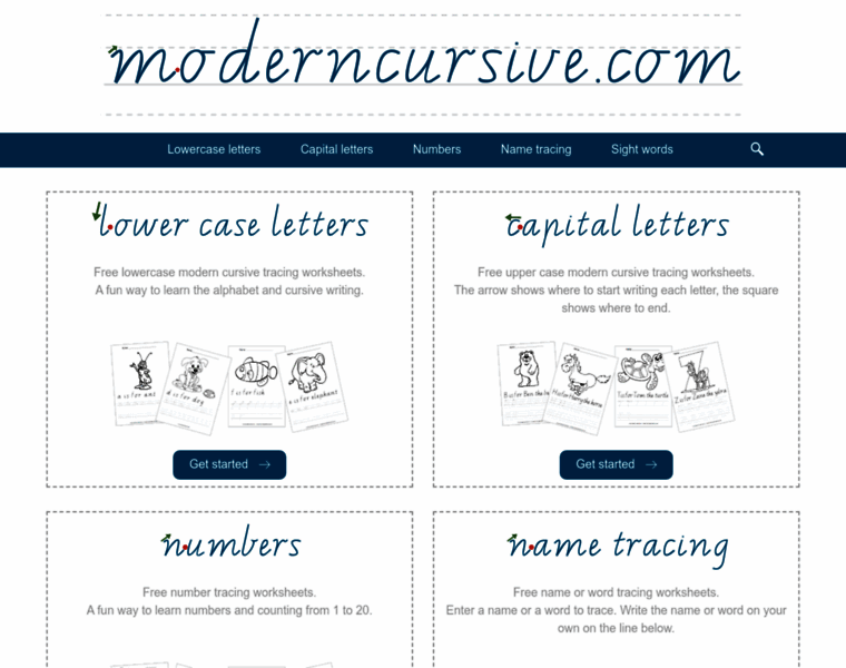Moderncursive.com thumbnail