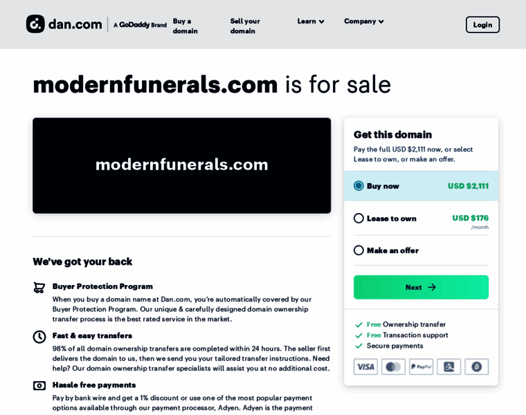 Modernfunerals.com thumbnail
