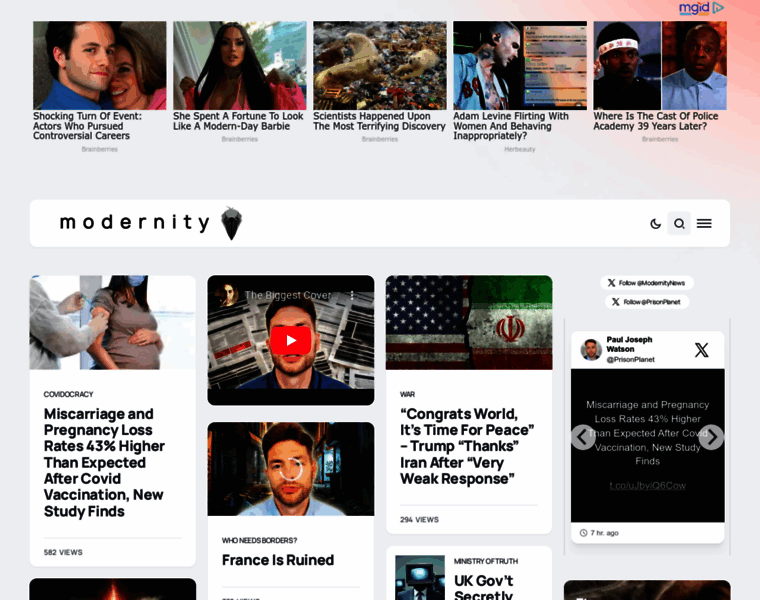 Modernity.news thumbnail Modernity.news thumbnail
