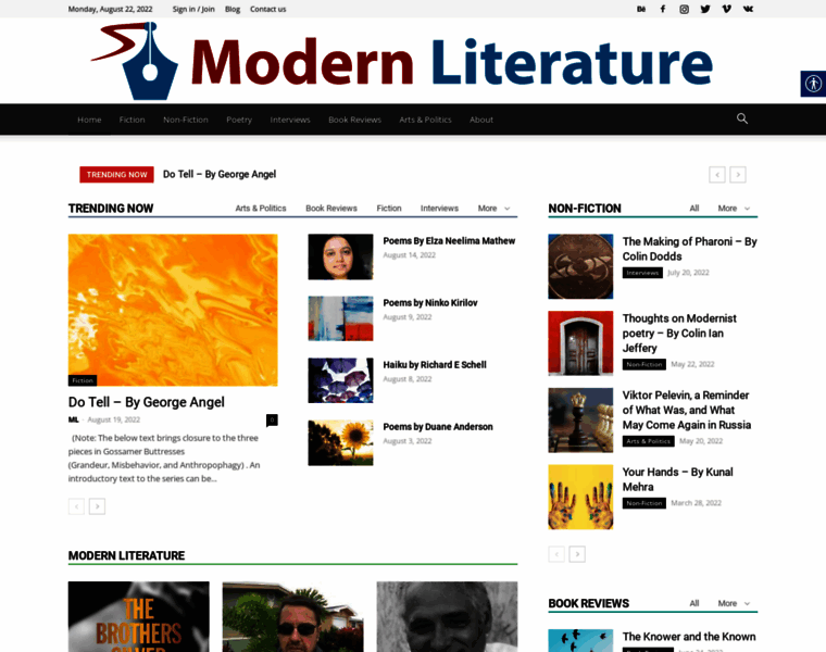 Modernliterature.org thumbnail