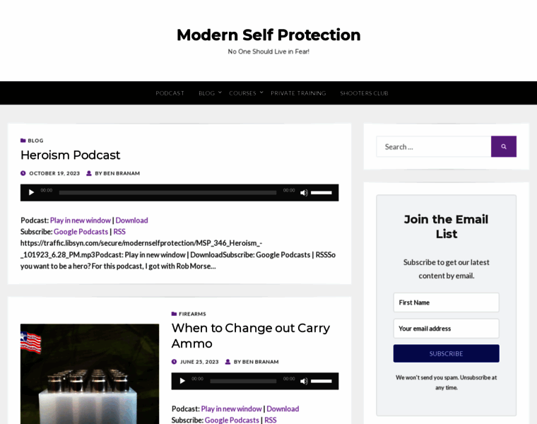 Modernselfprotection.com thumbnail