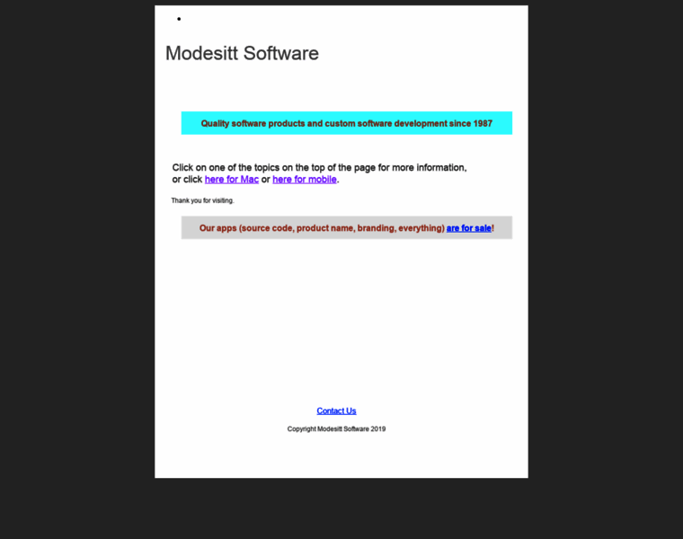 Modesittsoftware.com thumbnail
