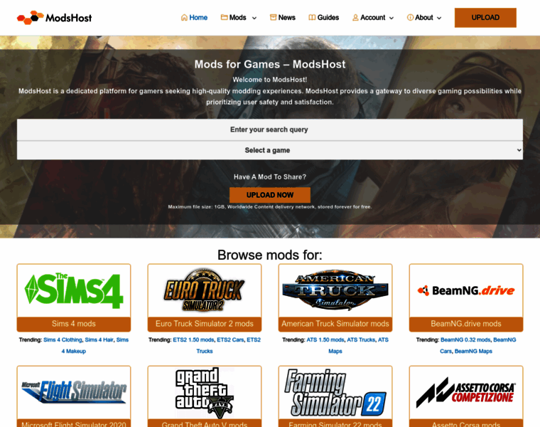 Modshost.com thumbnail Modshost.com thumbnail