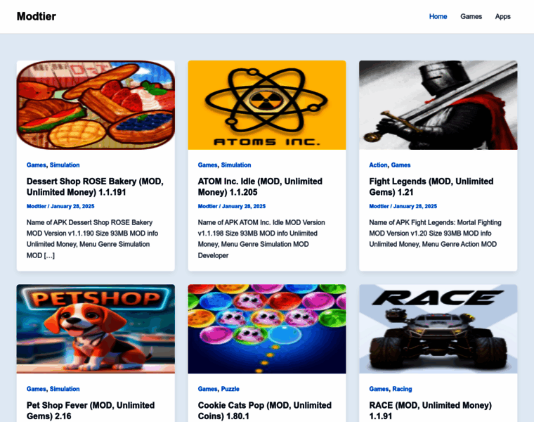 Modtier.com thumbnail