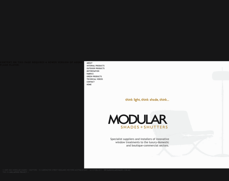 Modularshades.com.au thumbnail