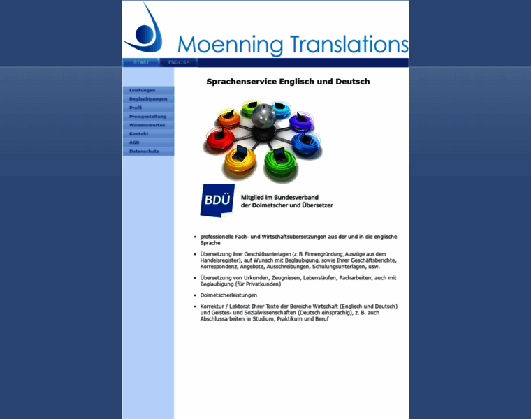 Moenning-translations.de thumbnail