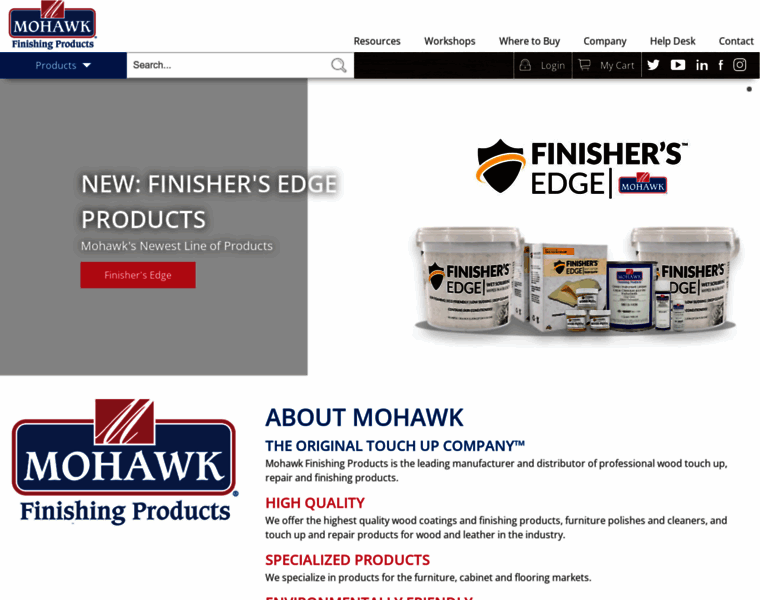 Mohawk-finishing.com thumbnail