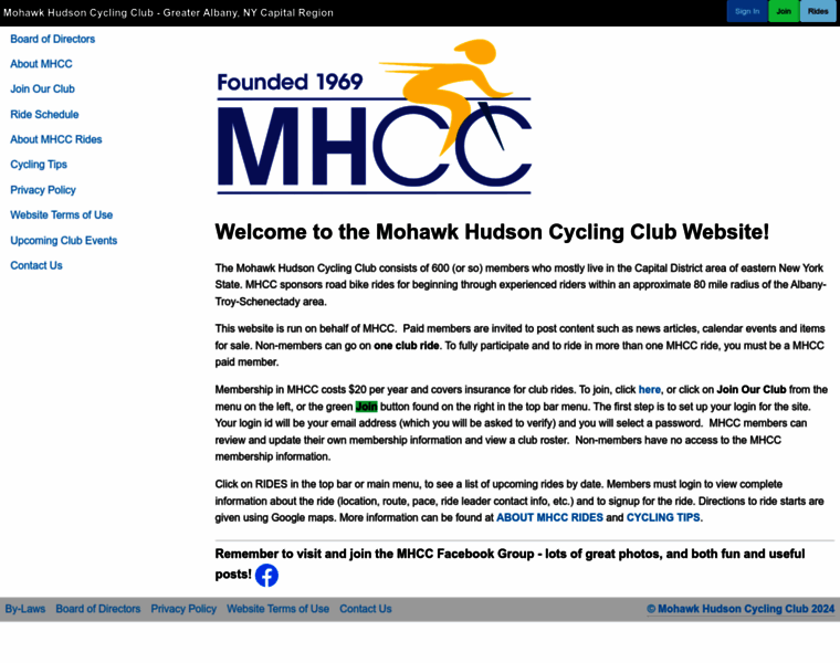 Mohawkhudsoncyclingclub.org thumbnail