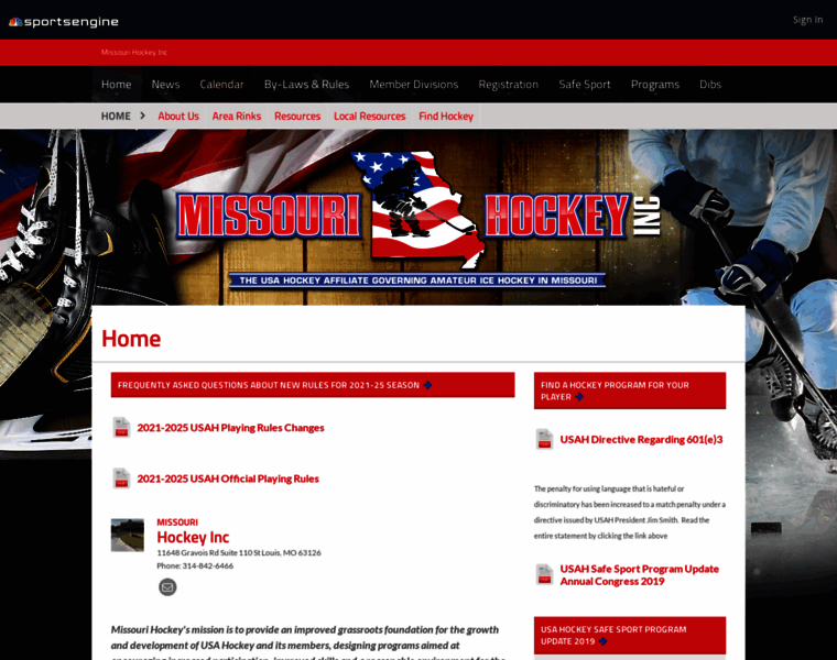 Mohockey.org thumbnail