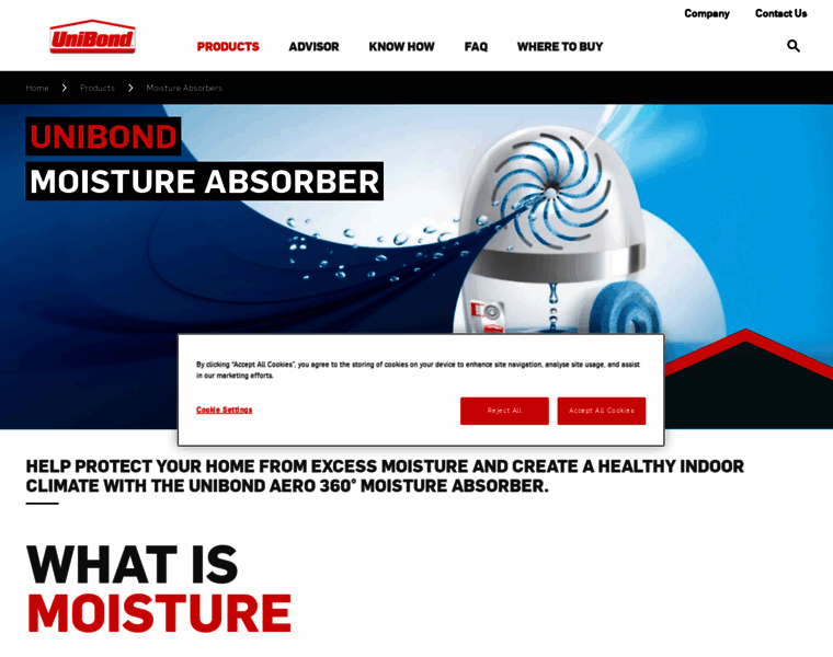 Moisture-absorbers.unibond.co.uk thumbnail