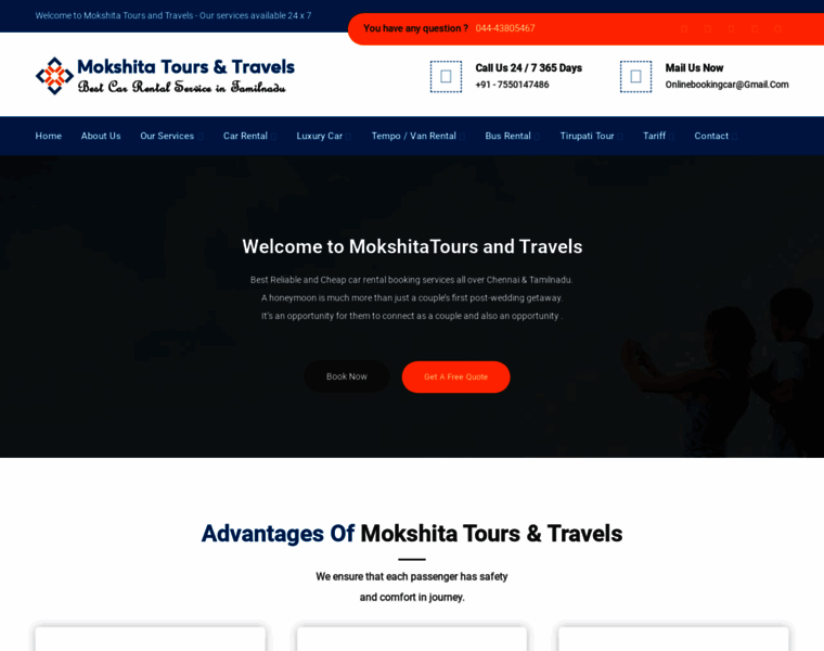 Mokshitatoursandtravels.com thumbnail