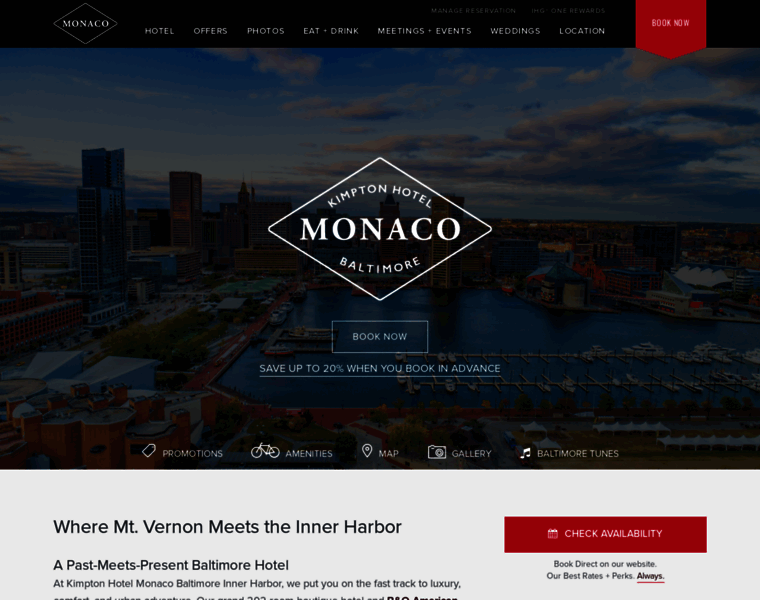 Monaco-baltimore.com thumbnail