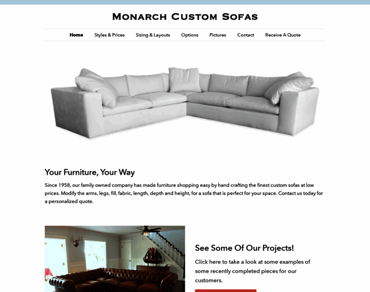 Monarchsofas.com thumbnail