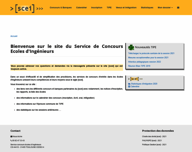 Mondossier.scei-concours.fr thumbnail