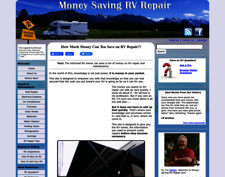 Money-saving-rv-repair.com thumbnail