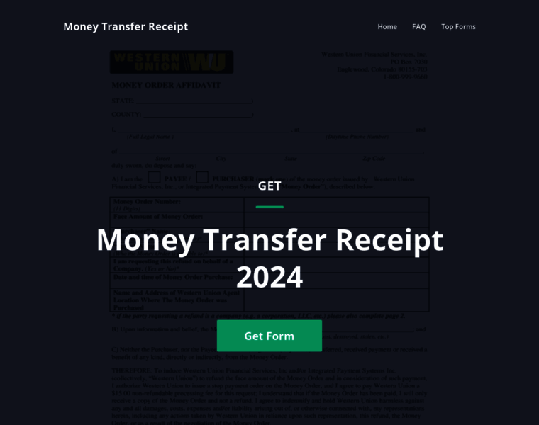 Money-transfer-receipt.com thumbnail