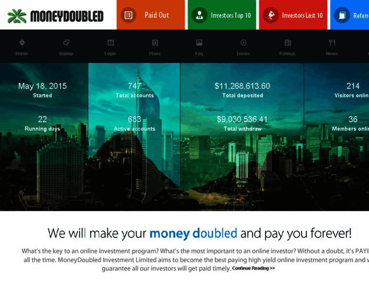 Moneydoubled.com thumbnail