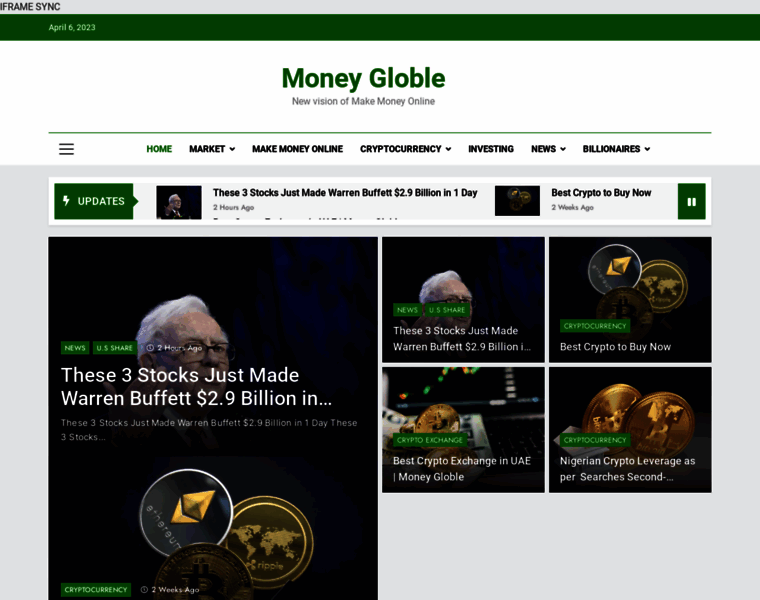 Moneygloble.com thumbnail