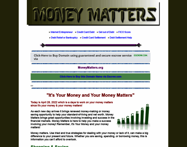 Moneymatters.org thumbnail