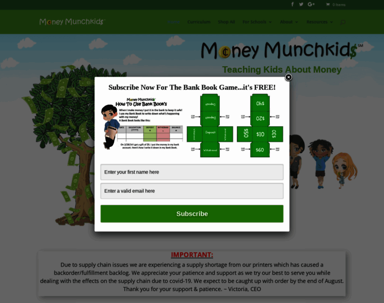 Moneymunchkids.com thumbnail