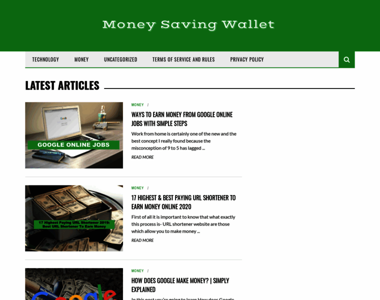 Moneysavingwallet.com thumbnail
