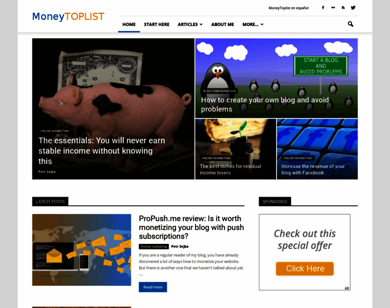 Moneytoplist.com thumbnail