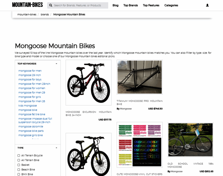 Mongoose.mountain-bikes.biz thumbnail