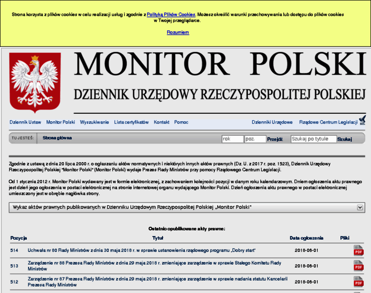Monitorpolski.gov.pl thumbnail