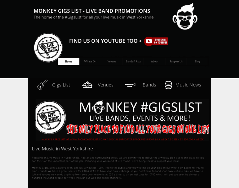 Monkeygigslist.co.uk thumbnail