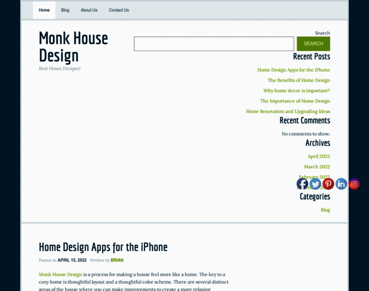 Monkhousedesign.com thumbnail