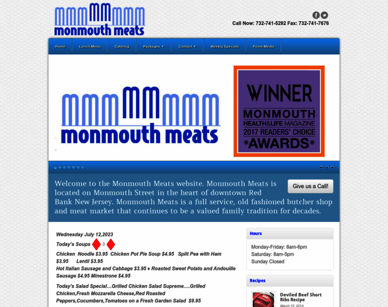 Monmouthmeats.com thumbnail
