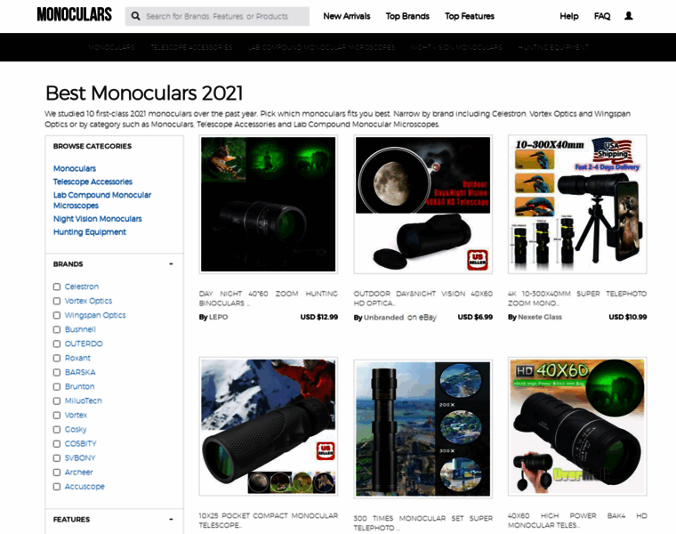 Monoculars.biz thumbnail