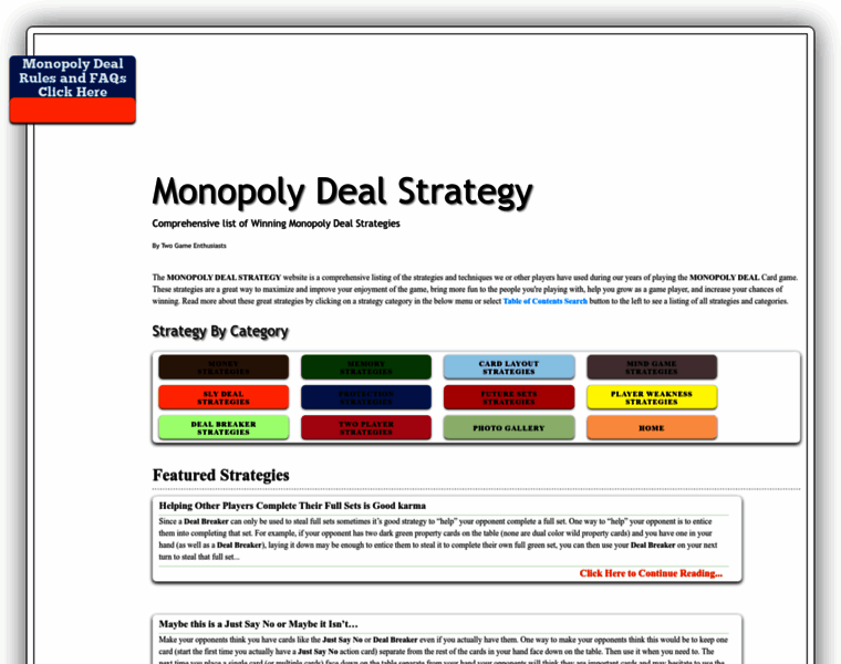 Monopolydealstrategy.com thumbnail