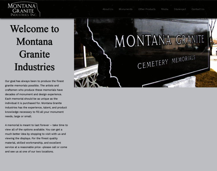 Montanagranite.com thumbnail