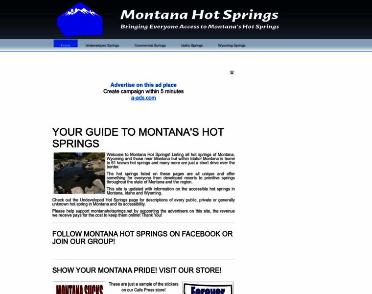 Montanahotsprings.net thumbnail