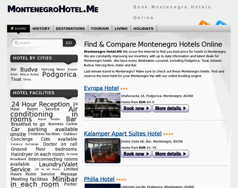 Montenegrohotel.me thumbnail